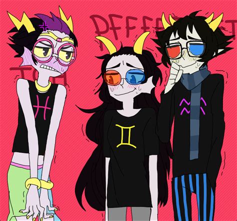 Eridan Feferi Sollux Outfit Swap Rhomestuck