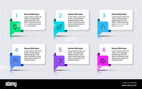 Infographic Template With Icons And 6 Options Or Steps Can Be Used For