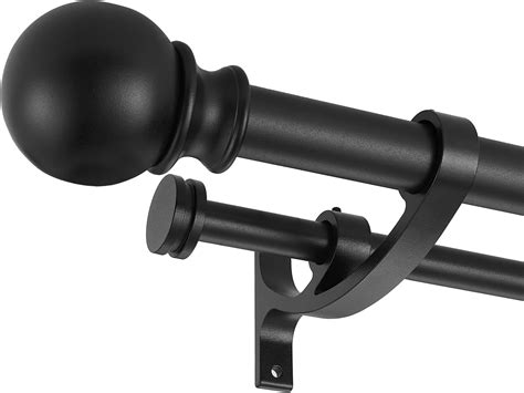 Amazon Lwiiom Double Curtain Rod For Windows 28 To 48 Inch