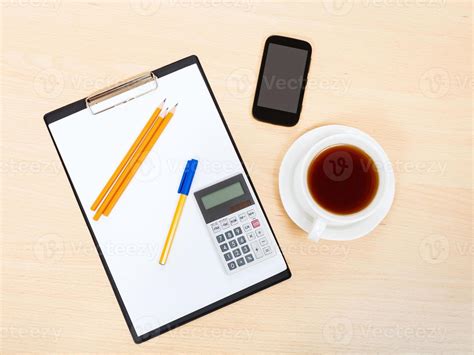 Business Still Life Top View Of Office Tools 12254294 Stock Photo At