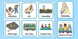 Nursery Foundation Stage Visual Timetable Teacher Made