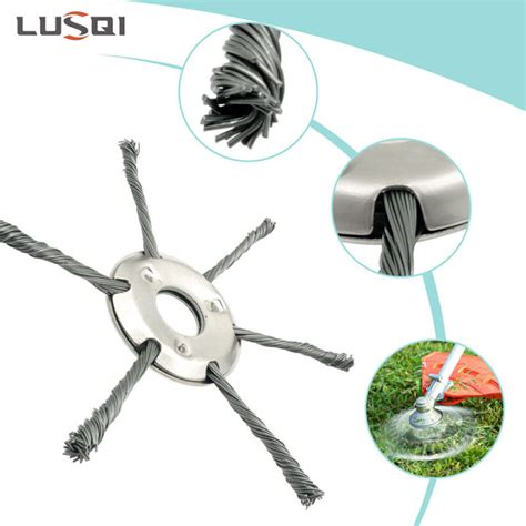 Lusqi Pcs Inch Steel Wire Wheel Head Grass Trimmer Head Universal