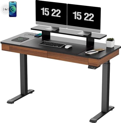 Eureka Ergonomic Electric Standing Desk With 2 Drawers 140 X 60 Cm