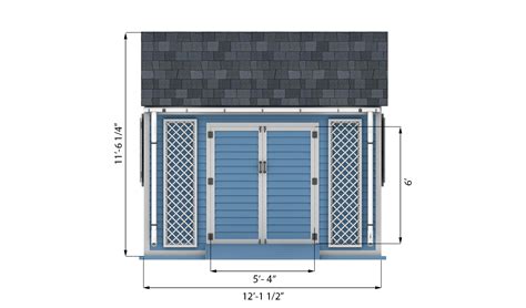 8x12 Garden Shed Plans - Shedplans.org