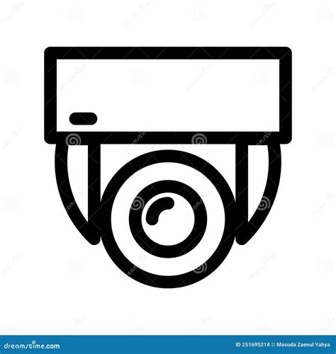 Darstellung Der Vektorgrafik Des Cctv Symbols Vektor Abbildung