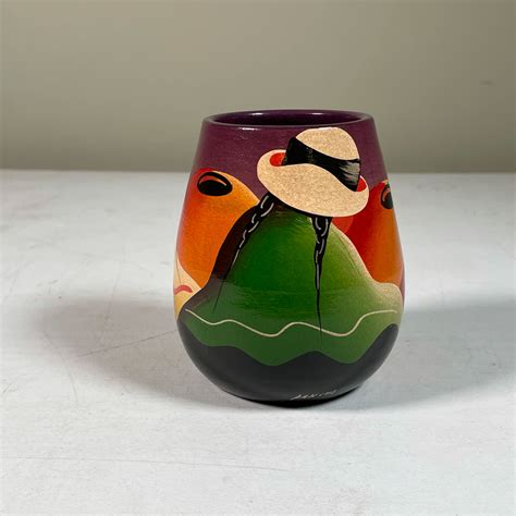 MEXICAN PAINTED VASE