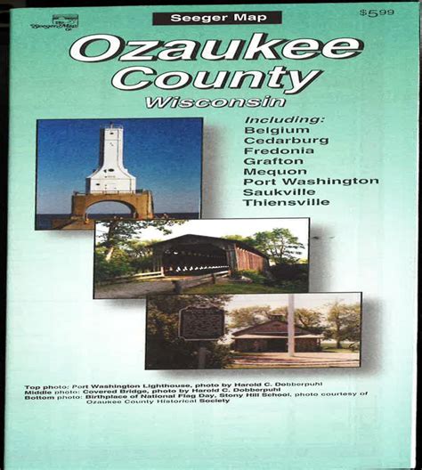 Ozaukee County, Wisconsin Road Map by The Seeger Map Company Inc. | Maps.com.com