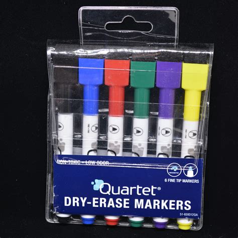 Dry-Erase Markers (Package of 6 assorted colors) – Erasable Games