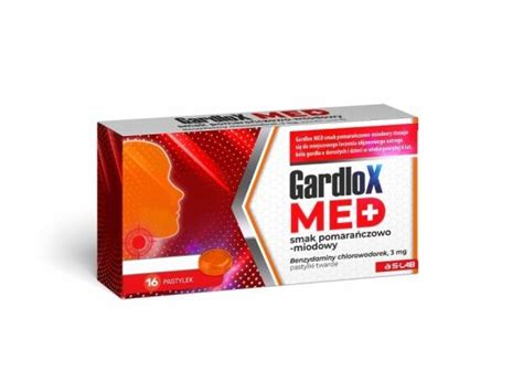 Gardlox Med smak pomarańczowo miodowy x 16 pastylek cena Apteka