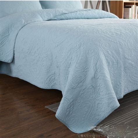 100 High Density Cotton Embroidered Quilt Bedspreadscomforter Bedding Sets Light Weight But