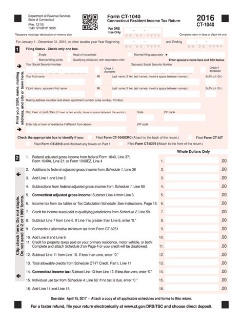 2016 Ct Income Tax Forms Fill Out And Sign Online Dochub