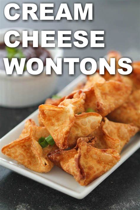 Cream Cheese Wontons Recipe Cream Cheese Wontons Wonton Recipes