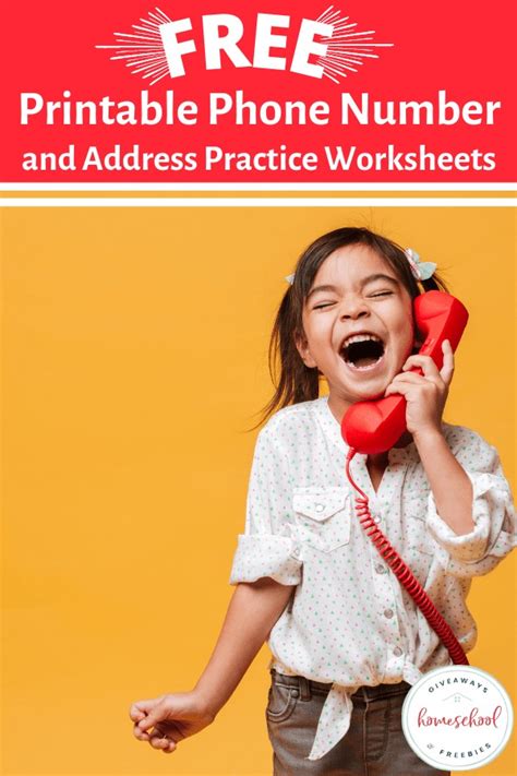 Free Printable Phone Number And Address Practice Worksheets