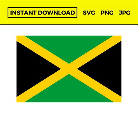 Jamaica Flag Svg, Jamaica Flag Png, Jamaican Flag Svg, Jamaican Flag ...