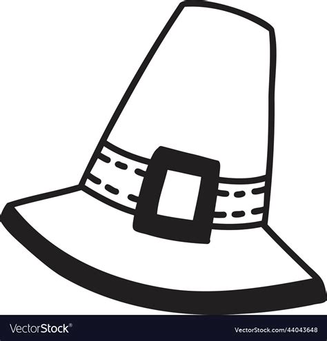 Hand Drawn Farm Hat Royalty Free Vector Image VectorStock