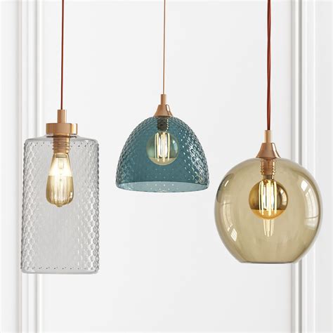 Colorful Glass Pendant Lighting 3d Model Cgtrader