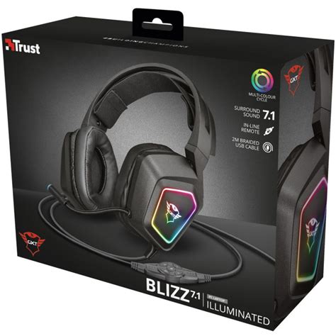 Trust Gxt 450 Blizz Rgb 71 Surround Gaming Headset Gaming Gadgets