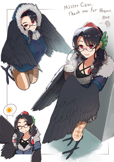 Karasu Tengu Monster Girl Encyclopedia Drawn By Rnd  Artist