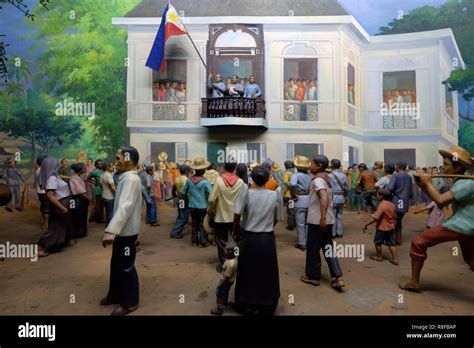 Diorama depicting proclamation of independence from Spain displayed at ...