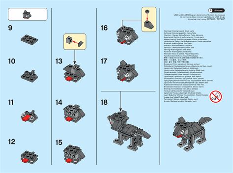 LEGO® Monthly Mini Build Instructions - Wolf