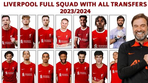 Liverpool Full Squad With All Transfers 2023 2024 Youtube