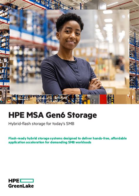 HPE MSA Gen6 Storage Hybrid Flash Storage For Todays SMB