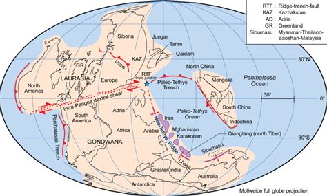 Pangea Map Fossil Evidence