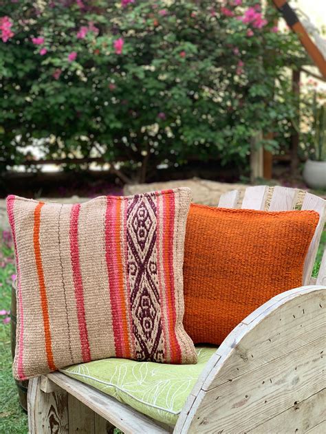 Bohemian Throw Pillow Cover Decorative Pillows Handmade In Peru