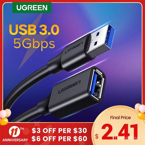 Ugreen Usb Extension Cable Usb Extender Cord Type A Male To