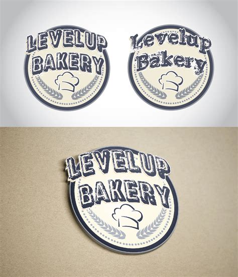 Bold Playful Bakery Logo Design For Levelup Bakery By Axisdesigns