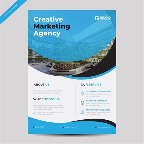 Premium Vector Creative Modern Corporate Flyer Template Design