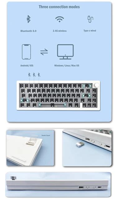 Zuoya Gmk Customized Mechanical Keyboard Kit Hot Swappable Bluetooth G Wireless Rgb Backlit
