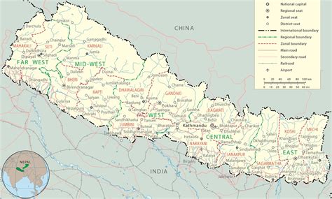 Maps Of Nepal Detailed Map Of Nepal In English Tourist Map Of Nepal ...