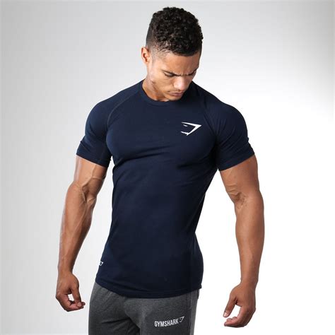 Gymshark Form Fitted T Shirt Navy Gymshark