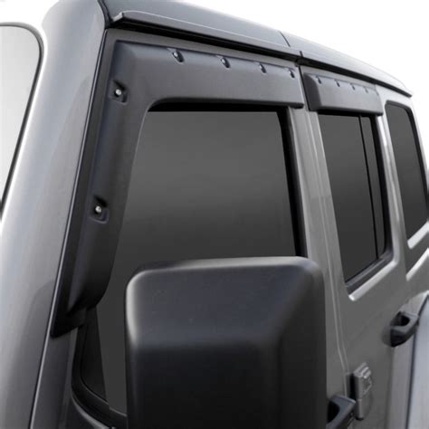 Tough Guard® Jeep Wrangler 2019 Tape On Formfit Textured Black Window Visors