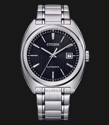 Citizen Mechanical Nj E Men Black Dial Stainless Steel Strap