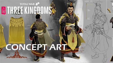 Total War Three Kingdoms Character Concept Art By Creative Assembly