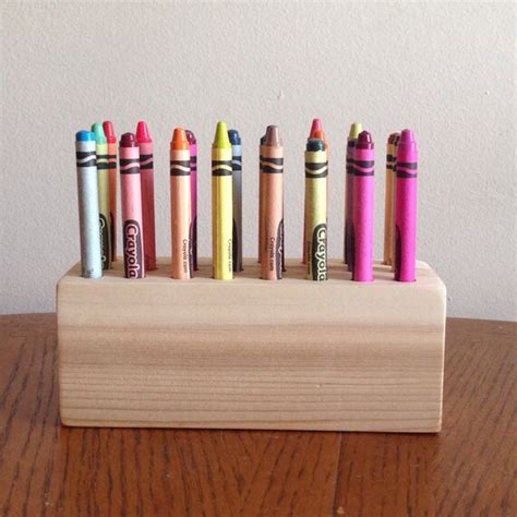 Wooden Crayon Holder