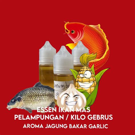 Jual Essen Super Aroma Jagung Bakar Ikan Mas Pelampungan Kilo