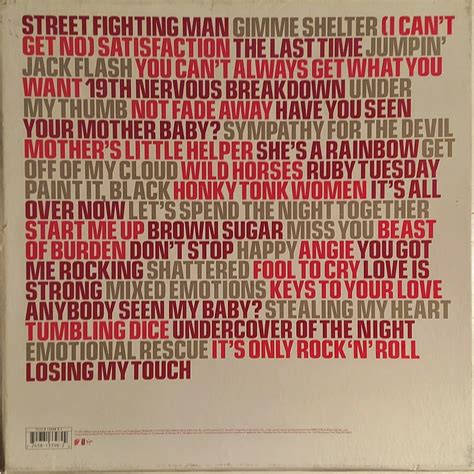 Forty Licks Rolling Stones Cd Album Compilation Limited Edition Box Set Abkco Records