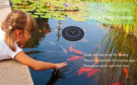 Floating Solar Air Pump Kit Solar Pond Aerator Pump Outdoor Solar