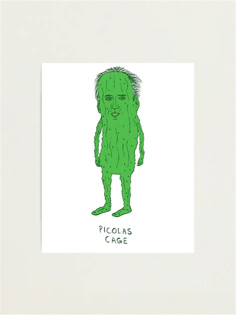 Picolas Cage Photographic Print For Sale By Katemcdonough Redbubble