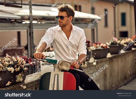 Stylish Italian Man Wearing White Shirt Stock Photo 1565801284 | Shutterstock