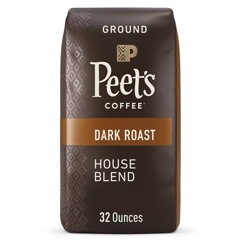 Peet S Coffee House Blend Dark Roast Ground Coffee 32 Oz Bag