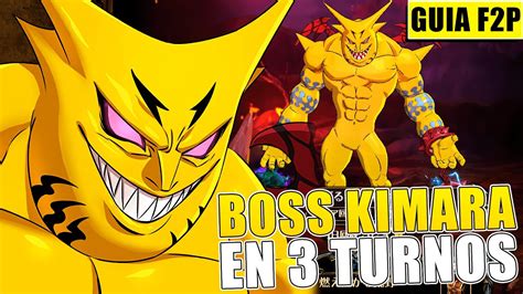 GUIA F2P DERROTA Al BOSS KIMARA En 3 TURNOS NO ESCANOR LR 7DS Grand