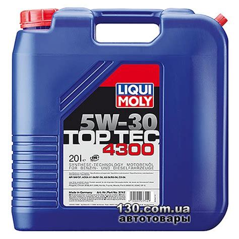 Liqui Moly Top Tec W Synthetic Motor Oil L