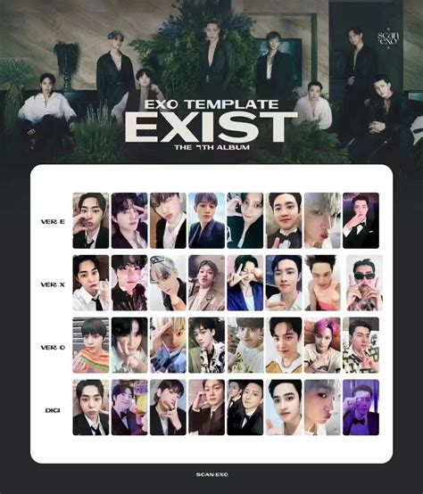 Exo Exist The 7th Album E X O Ver Digipack Smini Photocard Official