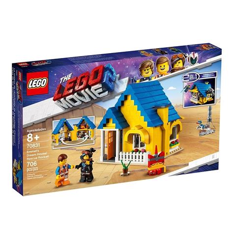 Set Lego Movie 2 Casa De Los Sueñoscohete De Rescate De Emmet 70831