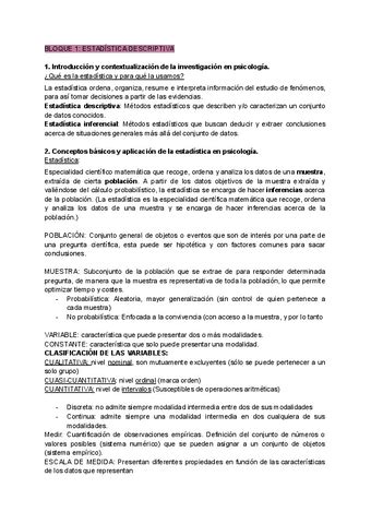 BLOQUE 1 ESTADISTICA DESCRIPTIVA Pdf