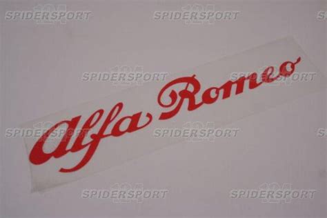 Aufkleber Alfa Romeo Schriftzug X Mm Spidersport